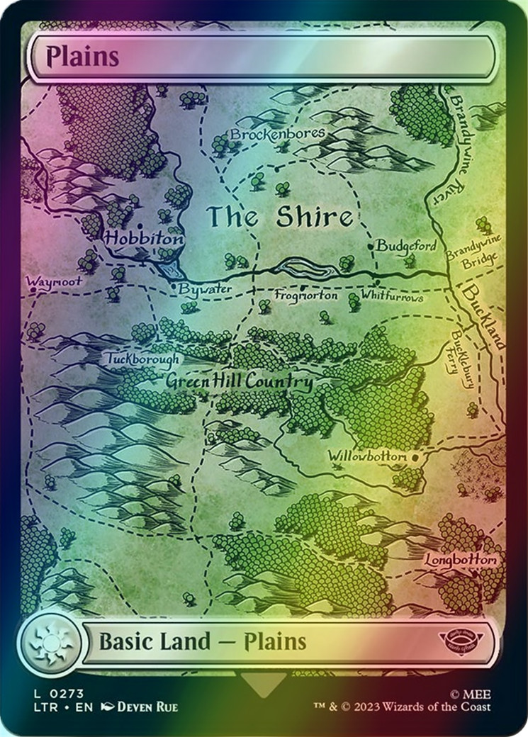 Plains 273 FULL ART FOIL, The Lord of the Rings, MTG LTR NM/M