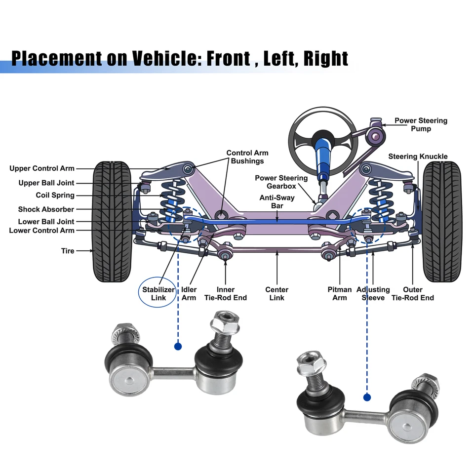 Barra estabilizadora delantera 2 piezas para Nissan X-Trail 2005-2006 Nº546188H300 Foto 4 de 4