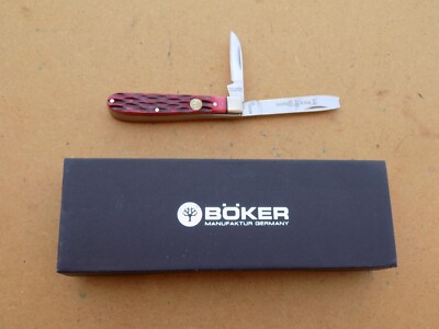 Boker Germany Red Bone Razor Jack Folding Knife 110744