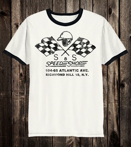 Hot Rod Tee T Shirt Drag Race Racing S&S Speed Shop Atlantic Ave NY New York - Picture 6 of 13