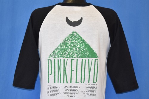 vtg 80s PINK FLOYD '87 TOUR MOMENTARY LAPSE REASON ROCK CONCERT RAGLAN t-shirt M - Picture 3 of 4