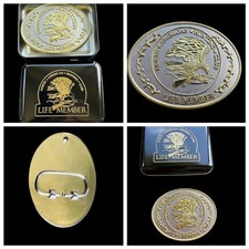 Belt Buckle -North American Hunting Club Life Member With Metal Tin