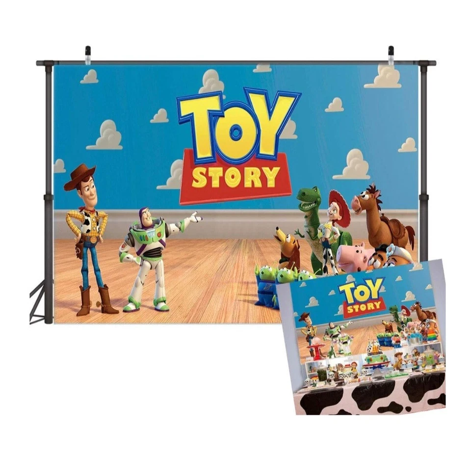 5X3英尺玩具总动员主题摄影背景,用于派对 — 第 2/4 张图片