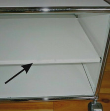 * USM Haller Zwischentablar 75x35 cm * Lichtgrau * + Klemmhalter * Tablar *