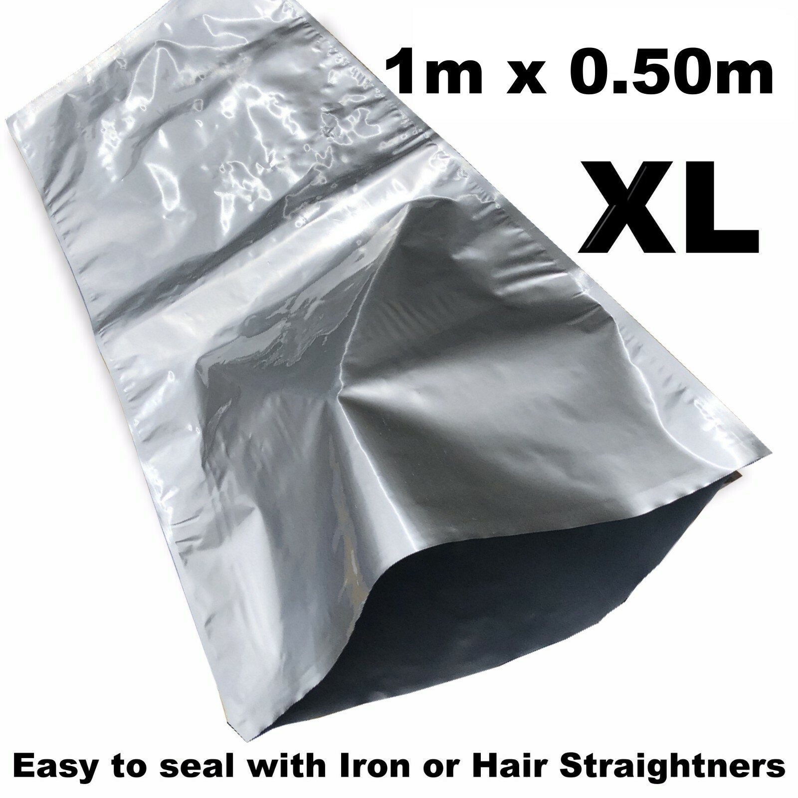 XL Heat Seal Pouch Smell Xray Proof Aluminium Foil Bag Hydroponics