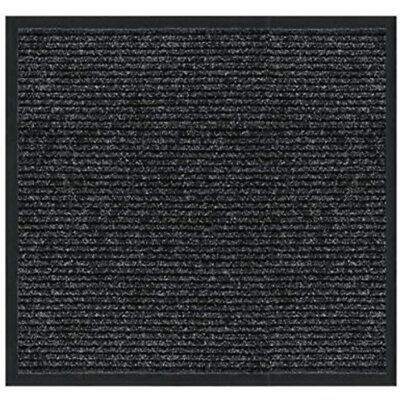 Multy Mt2000069 2' X 5' Charcoal Platinum Rubber Backed Runner