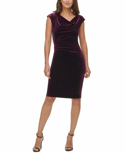Vince Camuto Velvet Cowlneck Side 