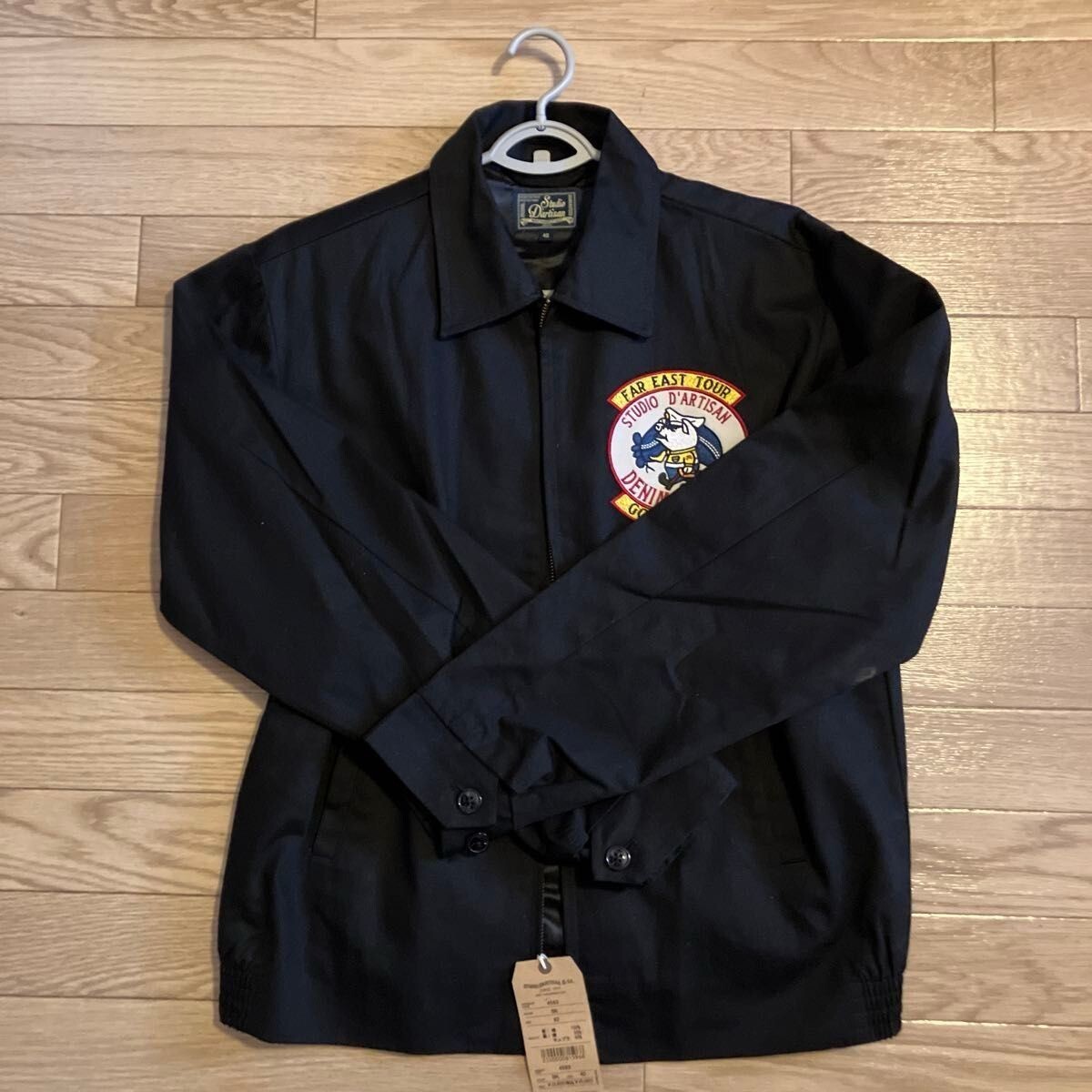 santaku 4way satin military jacket ネイビー santaku 4way