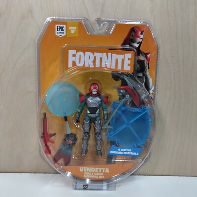 Fortnite Vendetta 4'' Action Figure 2019 MIP Survival Kit Epic Games Jazwares