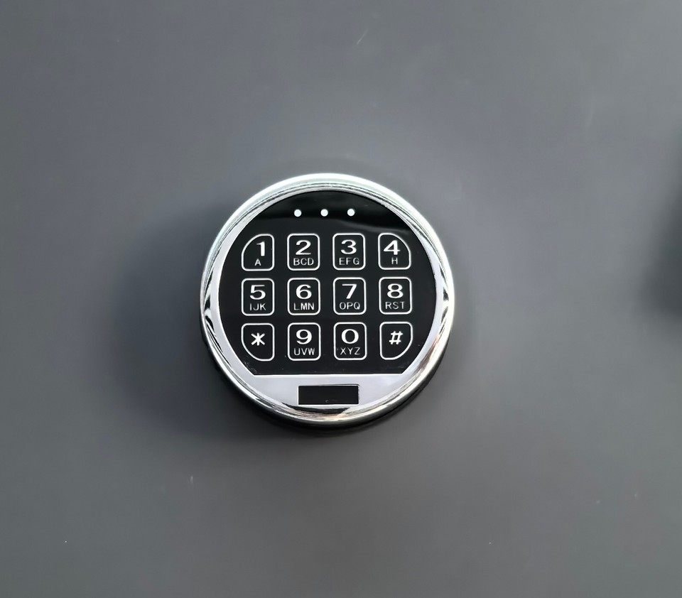 Gun Safe Lock Replacement LED Keypad Chrome Keypad Safe Lock Swingbolt ...