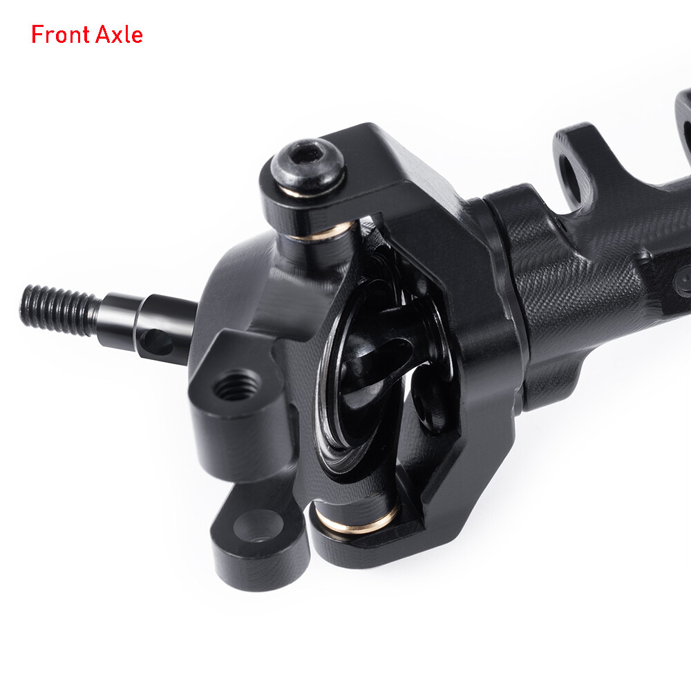 MEUS RACING Aluminum CNC Upgraded Front and Rear Axle Assembly Kit TRX4M Axle for 1/18 TRX4M Upgrade (Silver