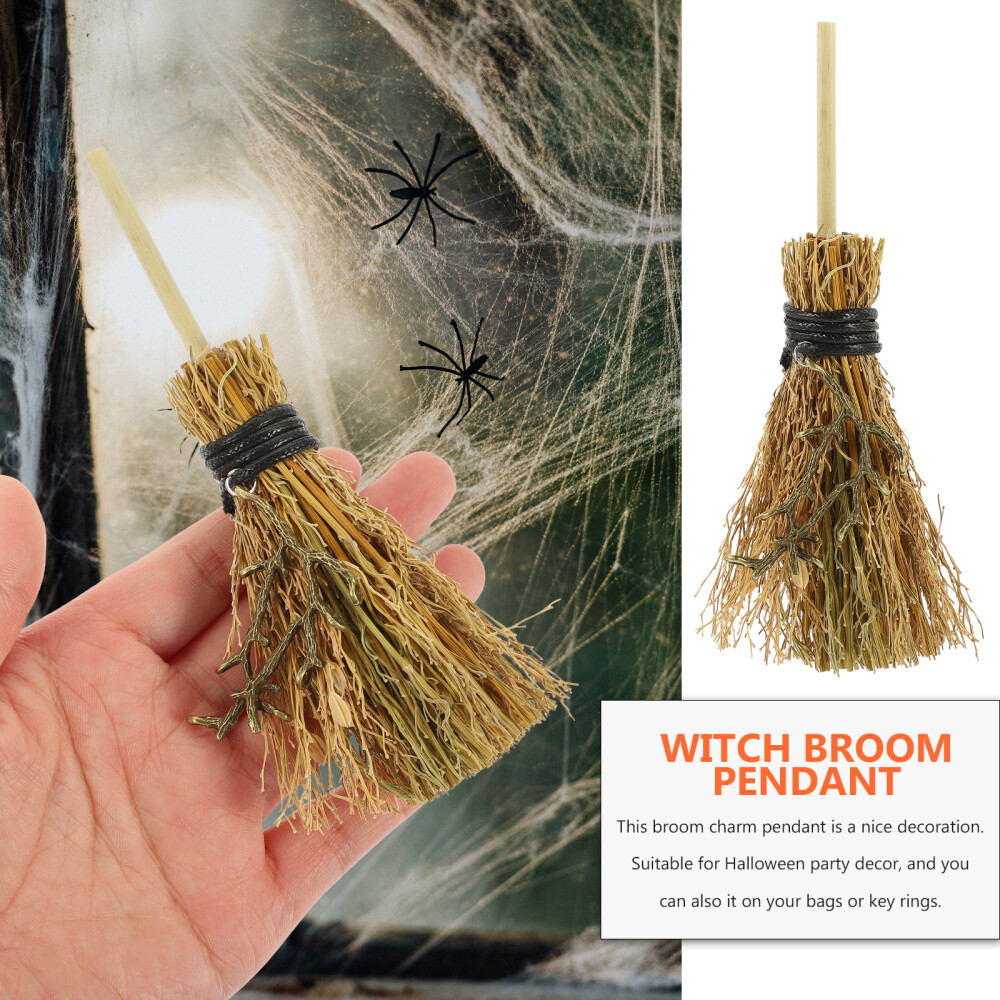 Metal Broom Pendant Miniature Witch Hanging Witches Broomstick eBay