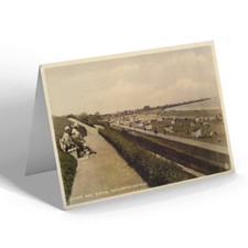 GREETING CARD - Vintage Norfolk - Cliffs and Beach, Gorleston-on-Sea (b)