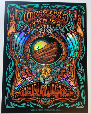 Widespread Panic Red Rocks CO 2022 Poster Silkscreen FOIL Sold Out