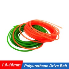 Green / Red PU Solid Round Belt Polyurethane Drive Belt Diameter 1.5mm - 15mm