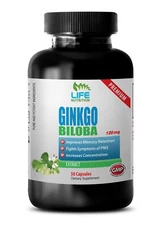 Ginko Supplement - Ginkgo Biloba Extract 120 mg - Improve Thinking 1B 