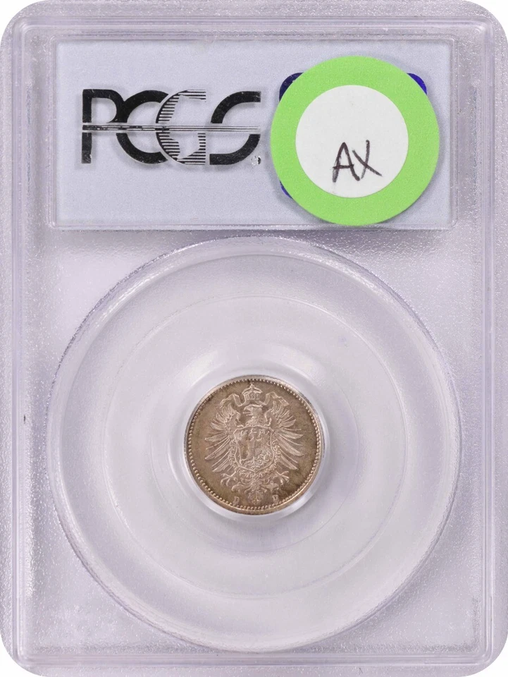 1873 D Germany 20 Pfennig KM5 MS65 PCGS - Image 2 of 2