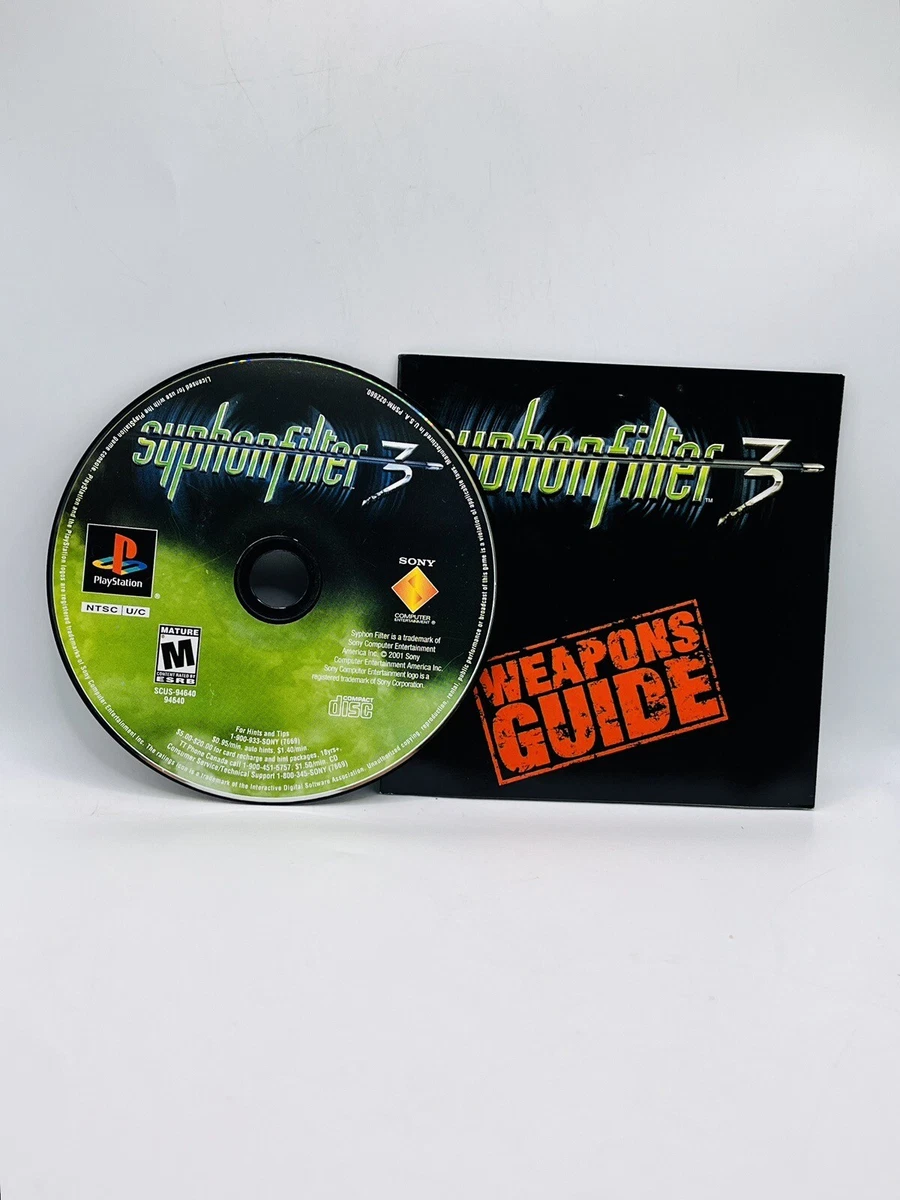 Jeu PlayStation 1 - Syphon Filter 3 - Version FR - Bon état - Compatible PS1/PS2/PS3