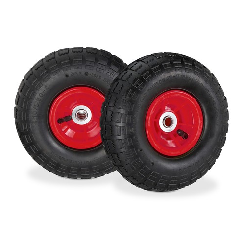 Roues pour diable jeu de 2 avec air 4 1/3.5-4 de rechange de chariot ...