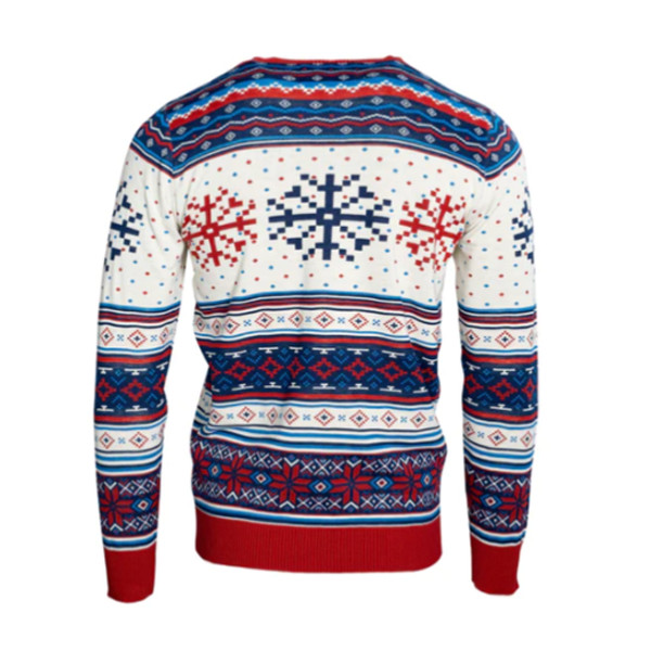 Womens Top Gun Fighter Jet Nintendo Game Ugly Christmas Sweater Holiday Pullover image 10