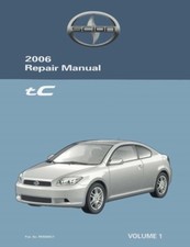 2006 Scion Tc Shop Service Repair Manual Volume 1 Only