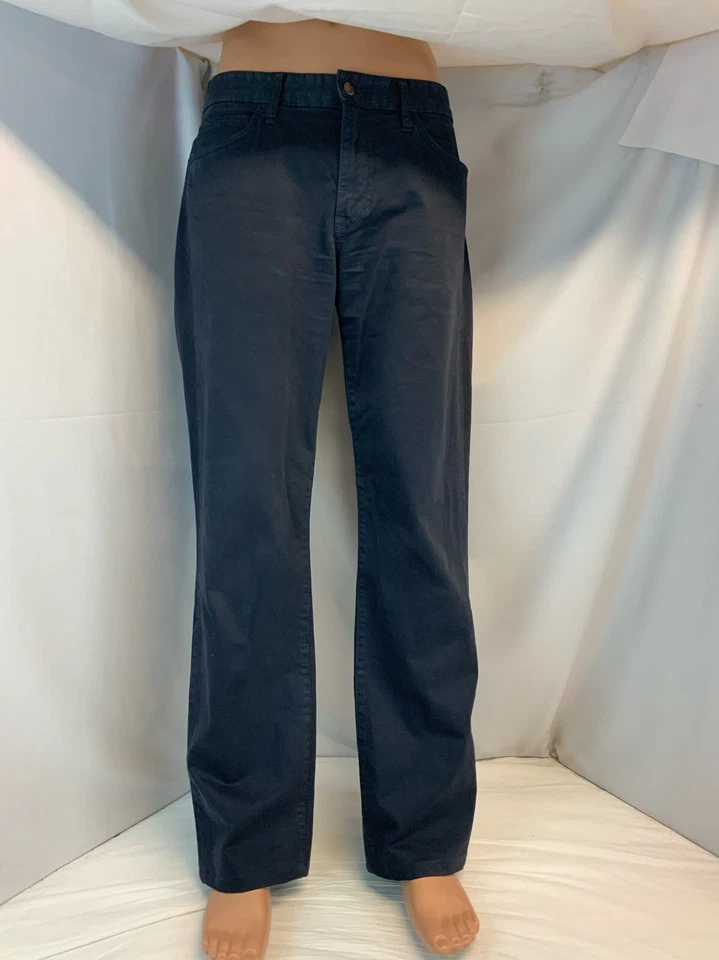 Joe’s Jeans Pants 34x32 (32 tag) Faded Blue Cotton Stretch Flat Fr EUC YGI B1-44 - Image 2 of 4