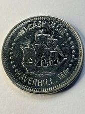 Vintage Pilgrim Lanes Arcade Token Haverhill Massachusetts Defunct #ts1