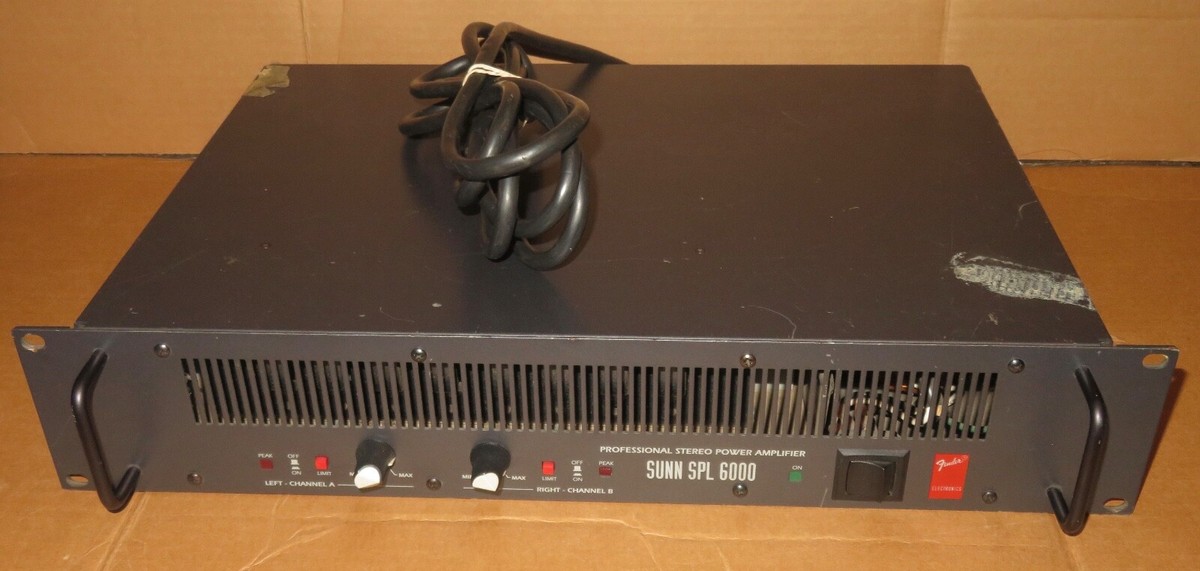 Sunn SPL 6000 Power Amp Amplifier AS IS for parts Repair project