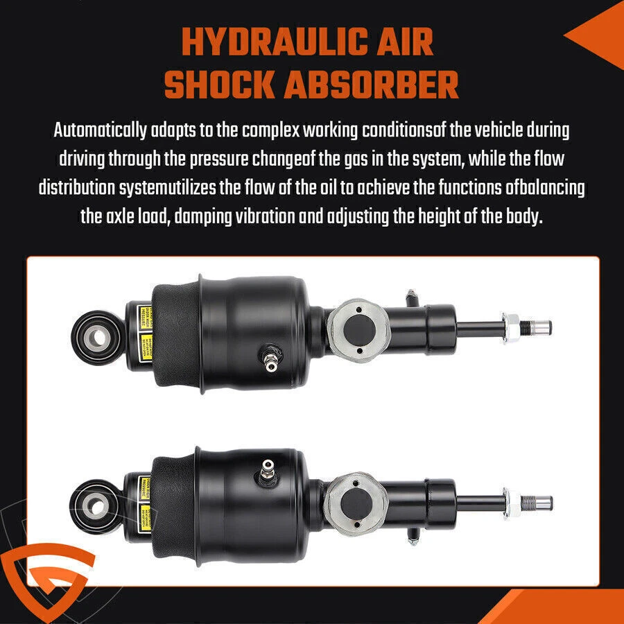 Par de puntales de amortiguador de suspensión neumática hidráulica trasera aptos para Infiniti QX56 QX80 2011-2021 Foto 4 de 4