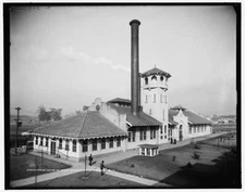 Power house,Great Southern Hotel,plants,buildings,Gulfport,Mississippi,MS,1890
