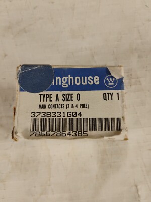 Westinghouse 373B331G04 Contact Kit, Size 0, 3 & 4 Pole, New