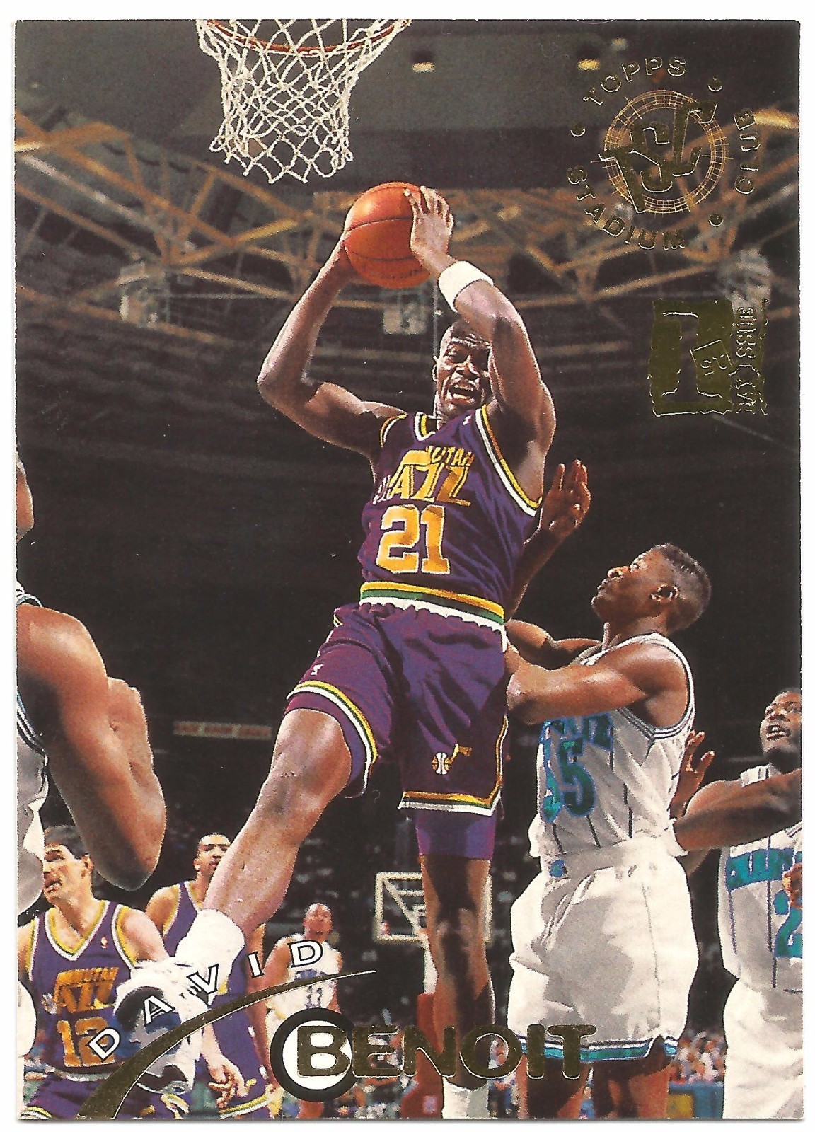 1994-95 STADIUM CLUB DAVID BENOIT @ 1ST DAY ISSUE @ #21 TOPPS FIRST