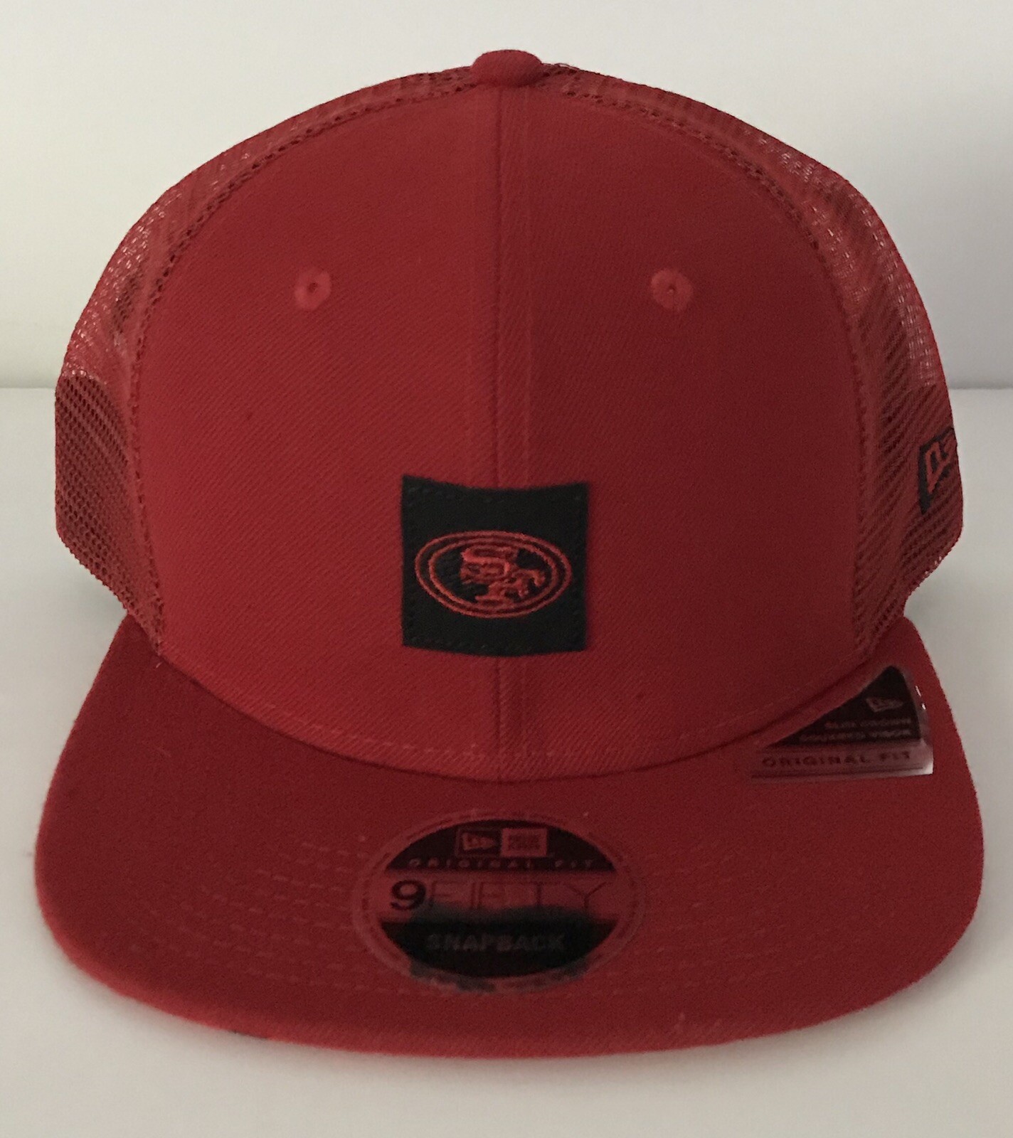 shanahan square trucker hat black