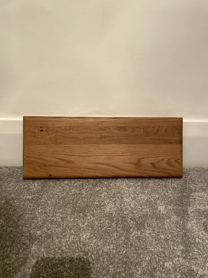Küchenschublade / Schrankfront aus massiver Eiche 15,5 cm hoch x 40 cm breit / Nagelneu  