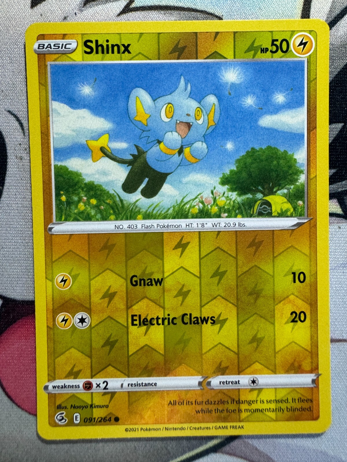 Shinx Reverse Holo English Pokemon TCG BKP114