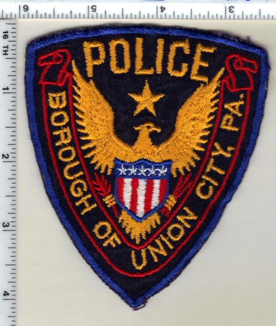 Borough of Union City Police (Pennsylvania) Shoulder Patch from 1991 eBay