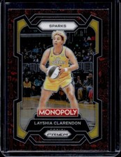 2024 Panini Prizm Monopoly WNBA - Layshia Clarendon #57 Classic Icons Red Prizm