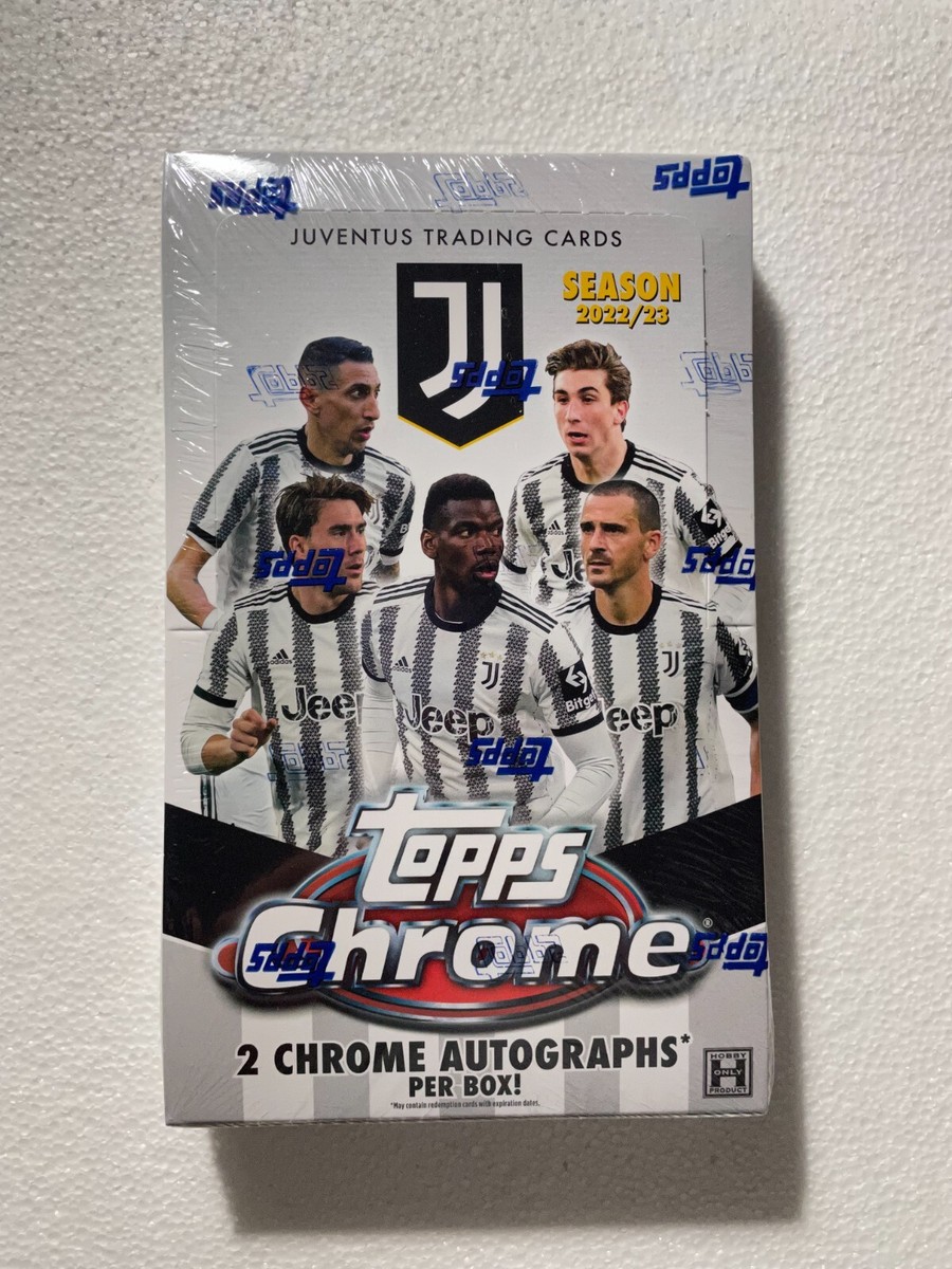 2022 - 2023 Juventus Topps Chrome 2 autograph cards/box - sealed