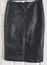 WOMEN"S SKIRT New Look Skirt Black 12 Faux Leather SKRT NEW