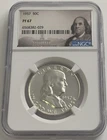 1957 NGC PF67 Silver Proof Franklin Half Dollar 50c 90% Silver Portrait Label