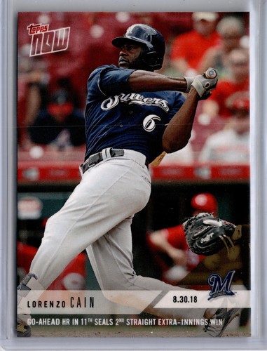 2018 Topps Now 663 Lorenzo Cain