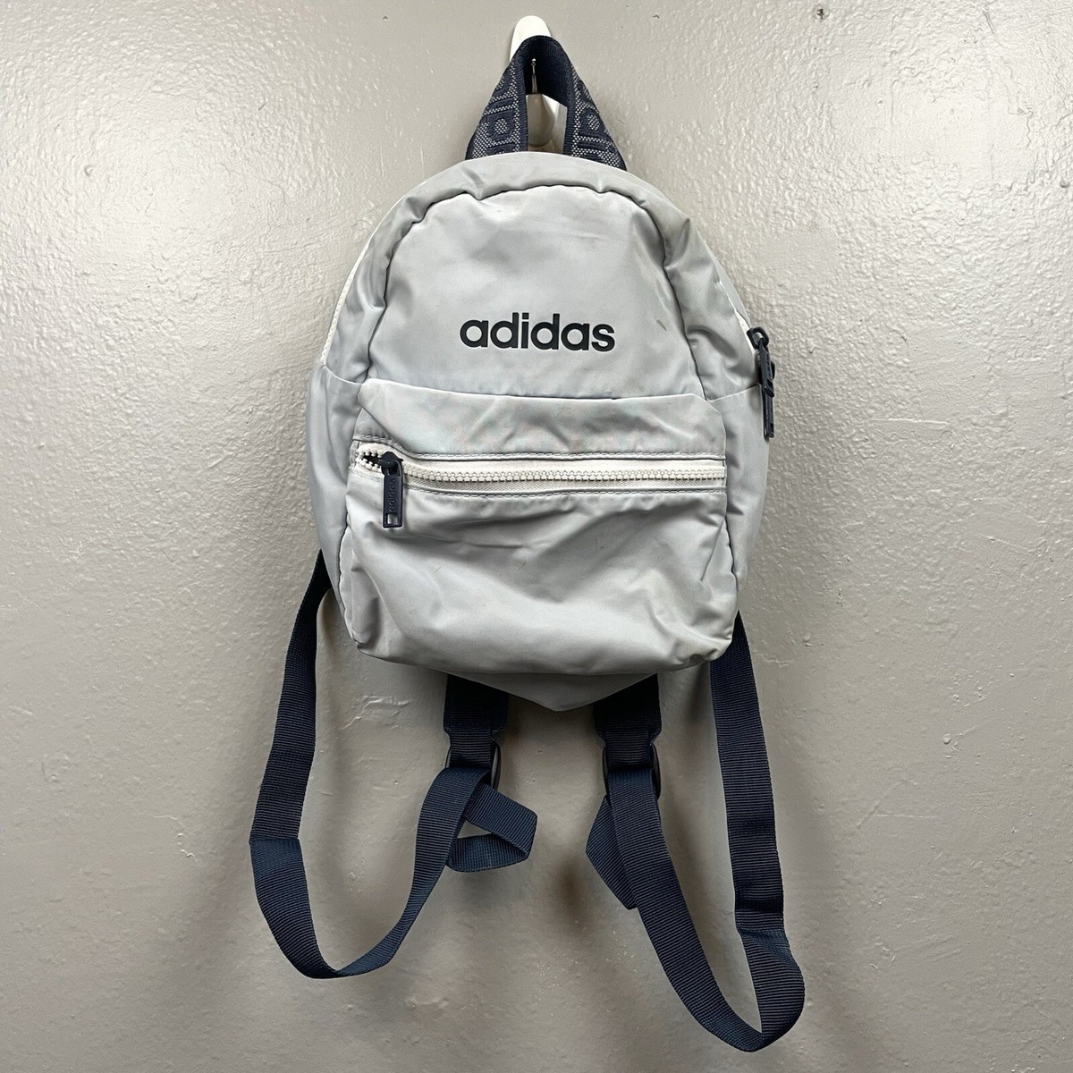 Adidas Mini Backpack Linear II Bag Halo Blue/Crew Navy EUC