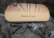 NEW DANA BUCHMAN MODERN HARD CARRYING CASE FOR EYEGLASSES  FRAMES Jezelle Bk F