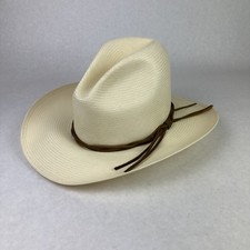 Stetson Men's Gus 10X Straw Cowboy Hat, Natural, - Size 7 3/8
