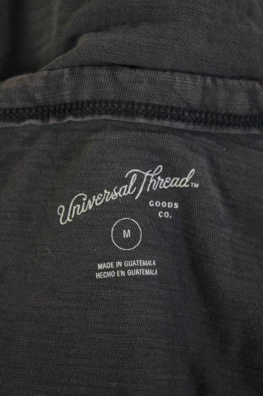 Universal Thread Women Basic Dark Gray Cotton VNe… - image 6