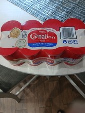 Nestl  Carnation Evaporated Milk UHT No Gluten Canned 8 Pack