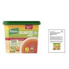 Knorr Delikatess Brühe /Delicatessen Broth Mix 329g for 16L VEGAN from Germany