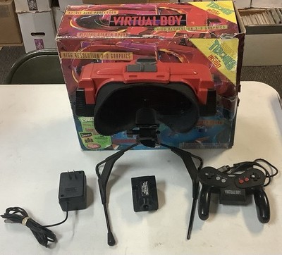 Nintendo VUE-S-RA01 Virtual Boy Console - Red/Black CIB Manual Reg Card No Game