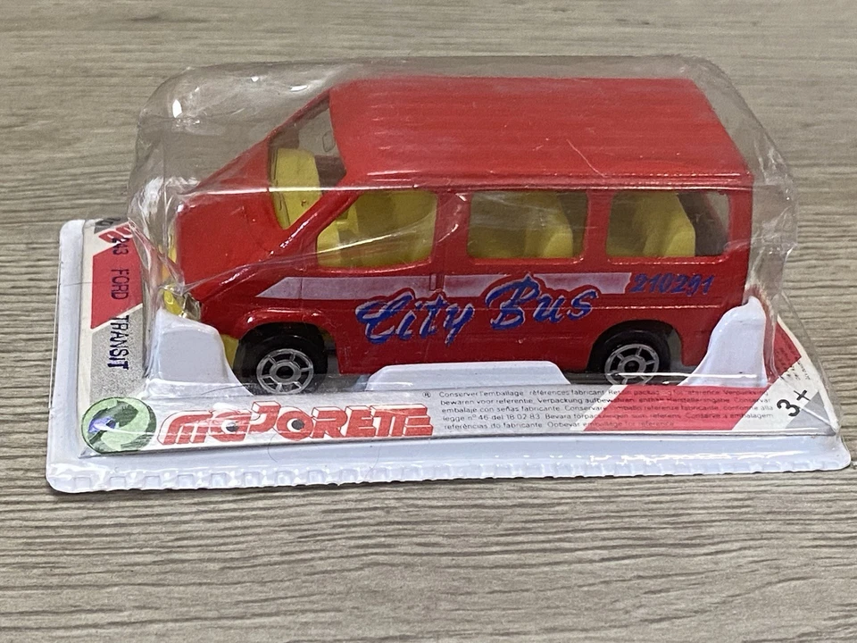 MAJORETTE #243 红色福特 Transit 城市巴士 全新 — 第 2/4 张图片