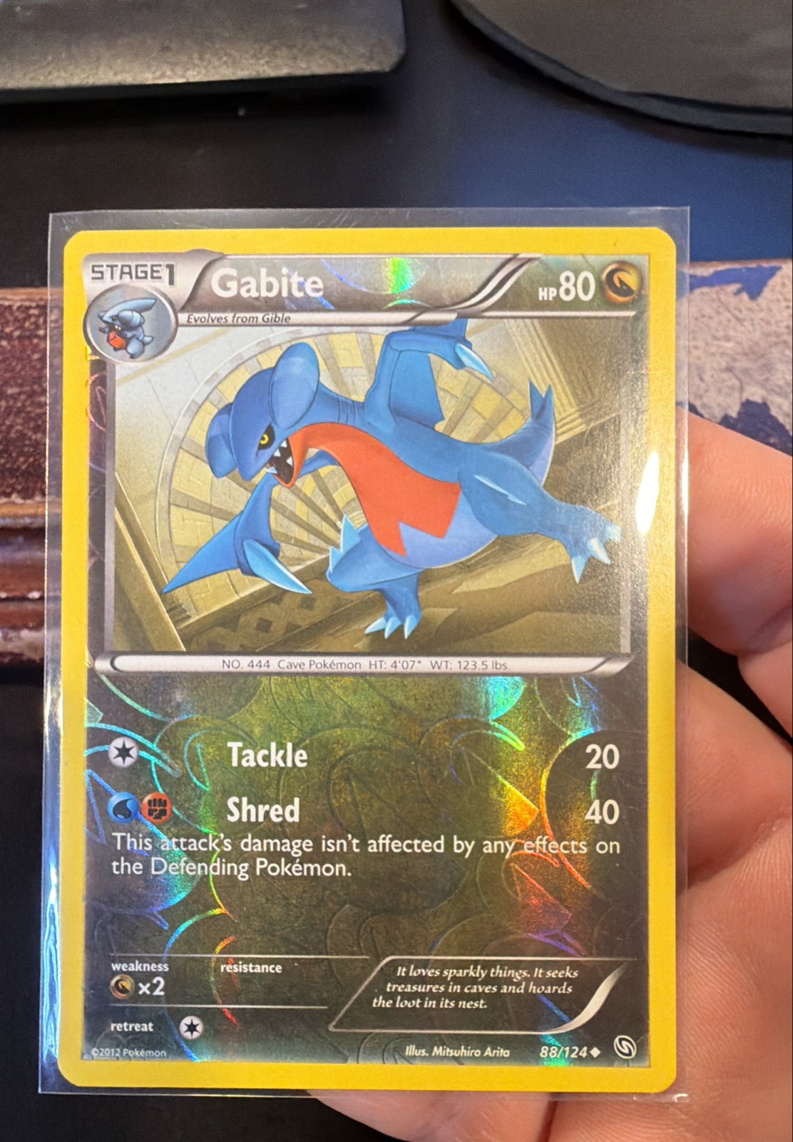 Gabite 88/124 Dragons Exalted Reverse Holo